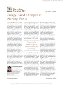 Energy Based Therapies in Nursing - Part 3